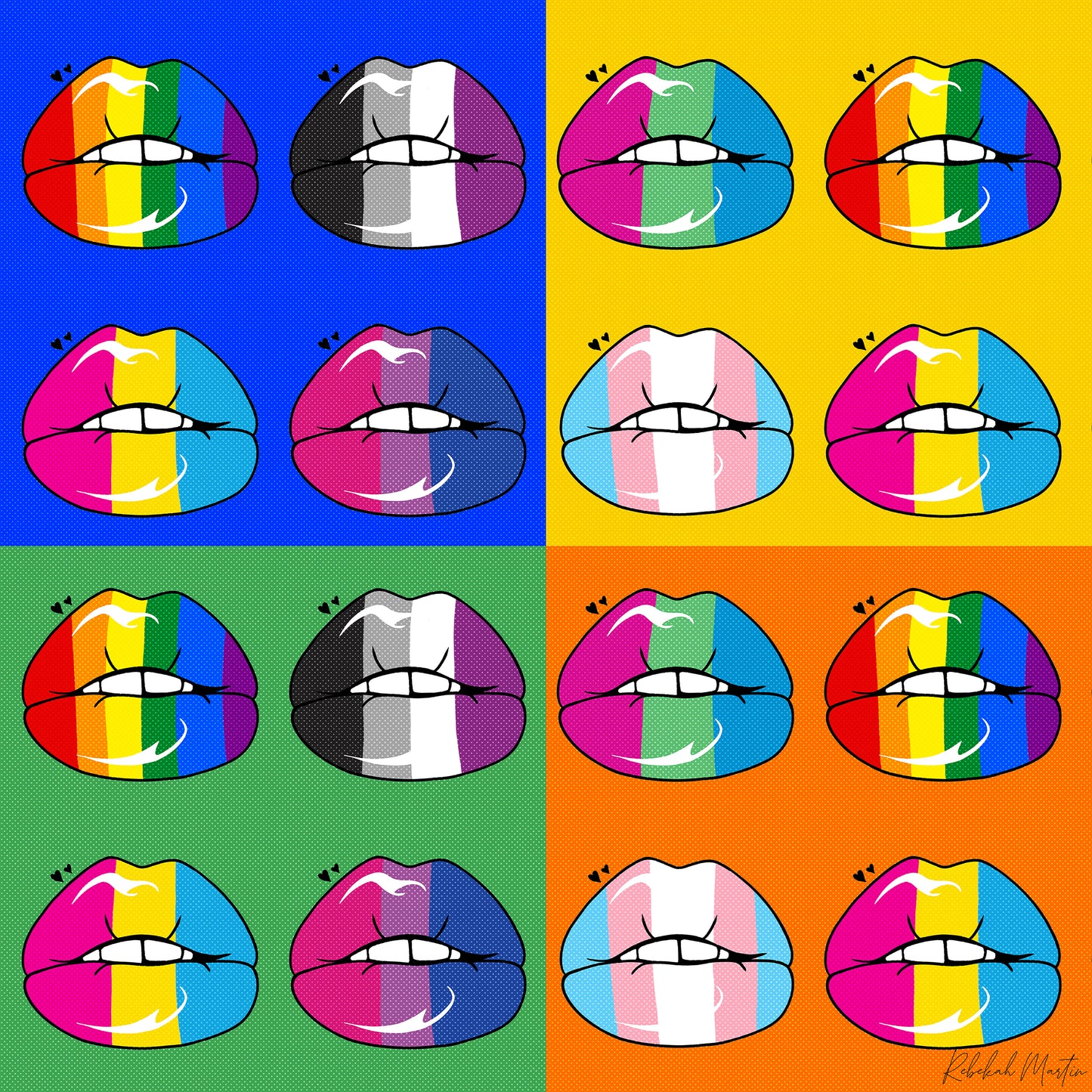 Pride Lips Pop Art Poster