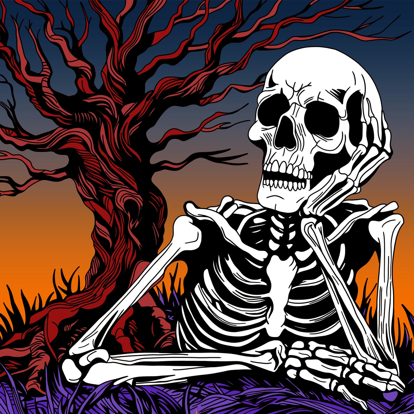Daydreaming Skeleton