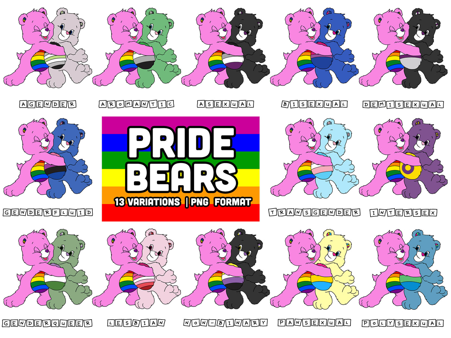Pride Bear Graphic Pack