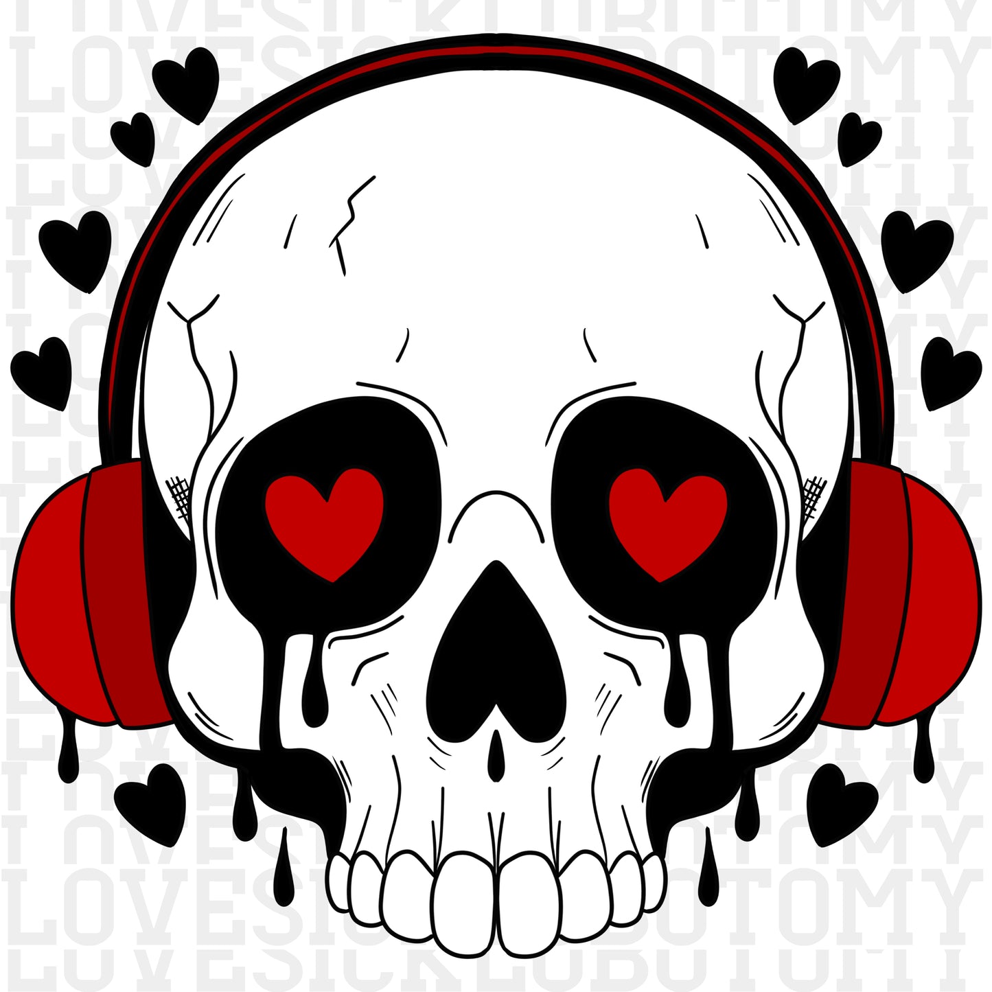 Skull with Headphones
