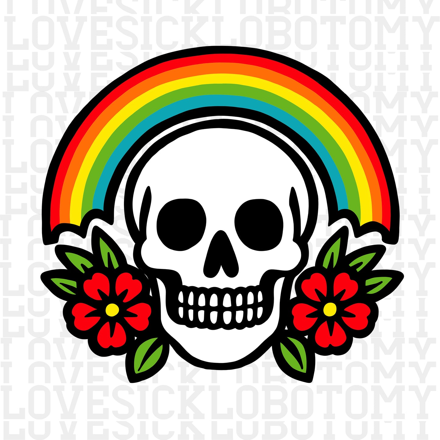 Rainbow Skull
