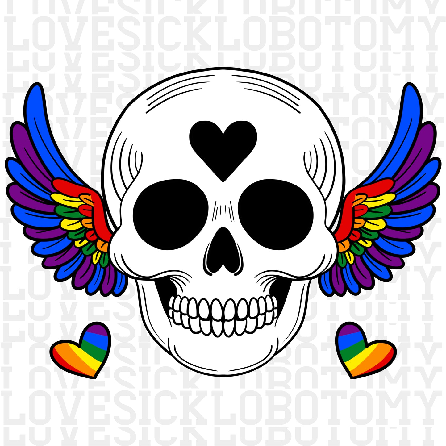 Pride Skull w/Wings