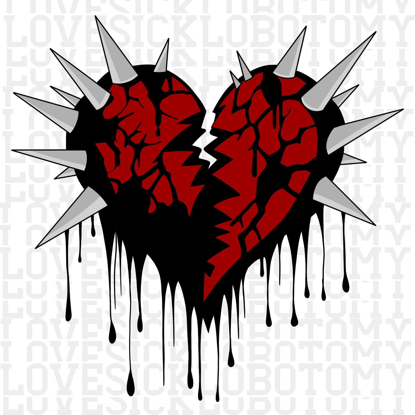 Broken Heart with Spikes