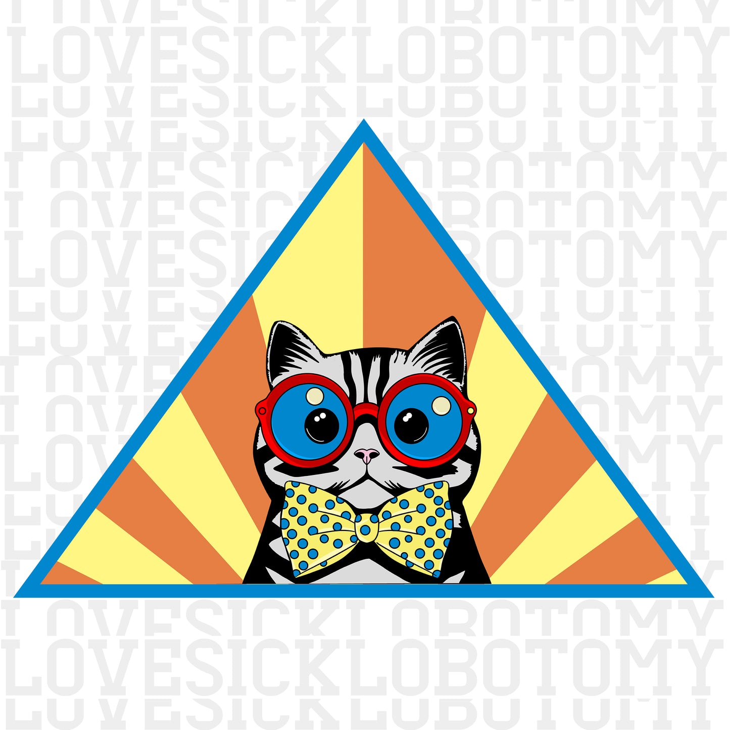 Retro Cat in Glasses