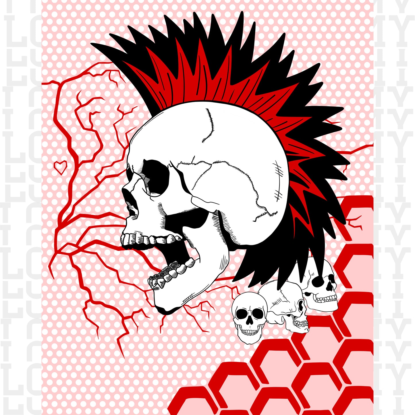 Punk Skull Prints