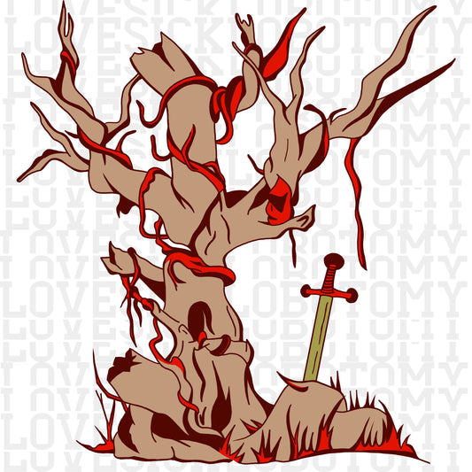 Tree with Excalibur