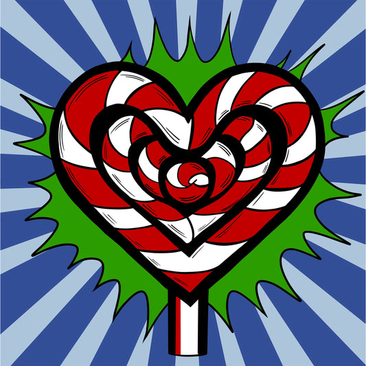 Candy Cane Heart