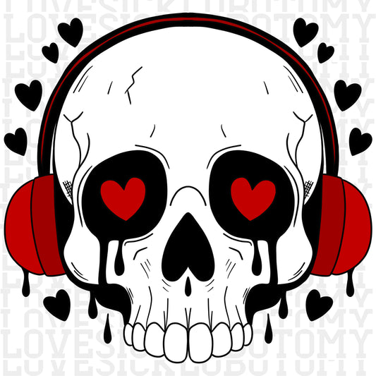 Skull with Headphones