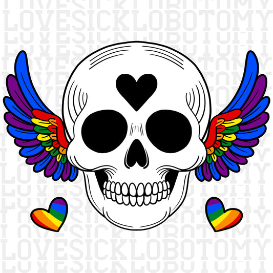 Pride Skull w/Wings