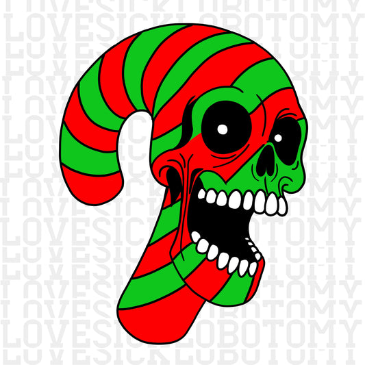 Skull Candy Cane