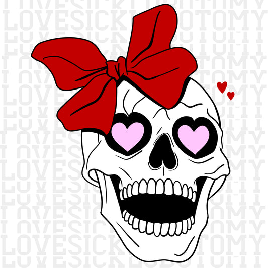 Skull With Bow