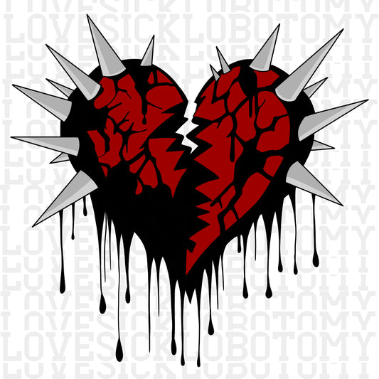 Broken Heart with Spikes