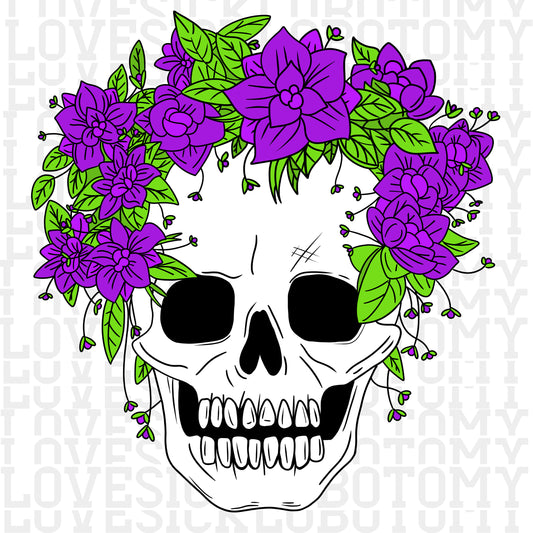 Skull and Lilacs