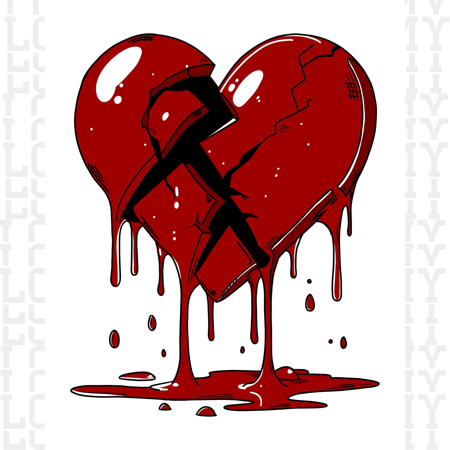 Melting, Cracked Heart