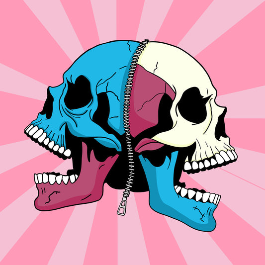 Split Skull Pop Art