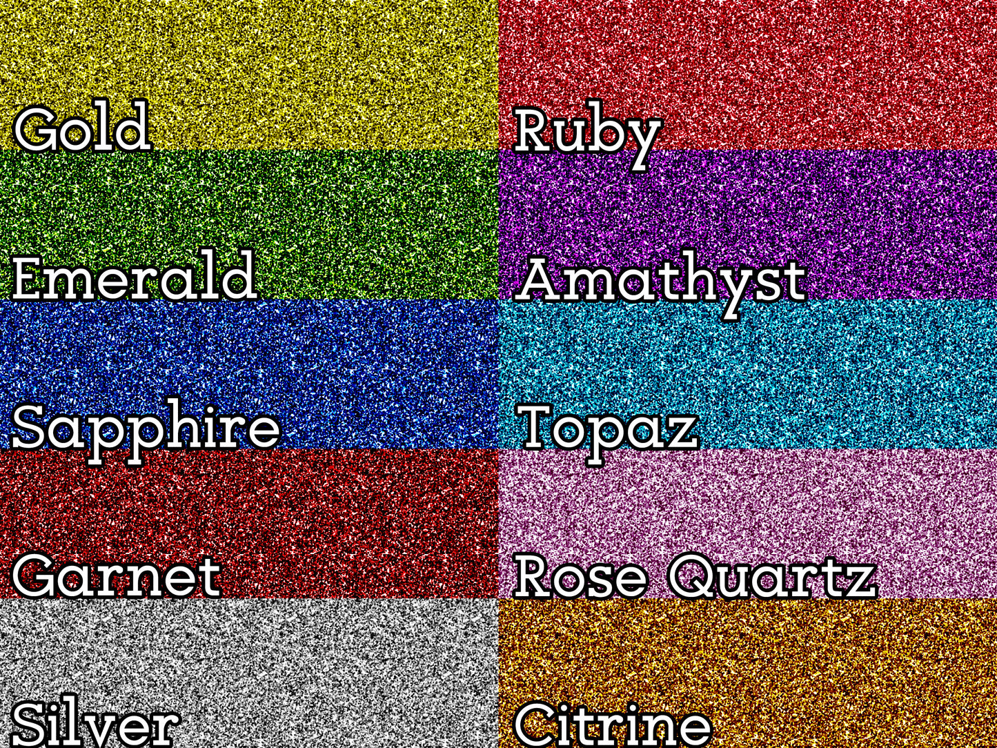 Gemstone Glitter Patterns