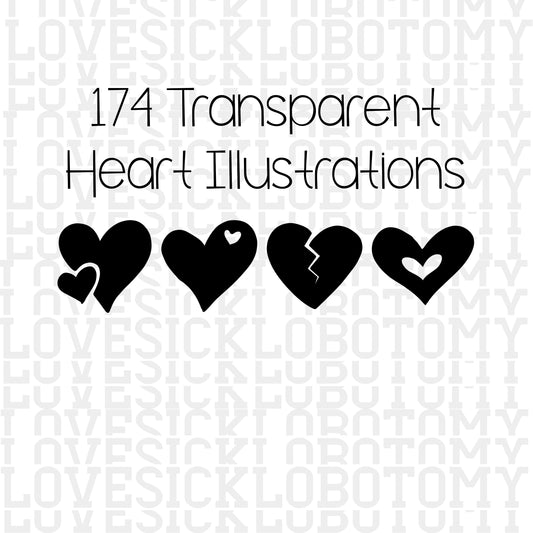 174 Transparent Heart Illustrations (PNG)