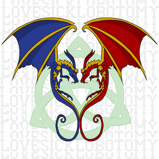 Two Celtic Dragons