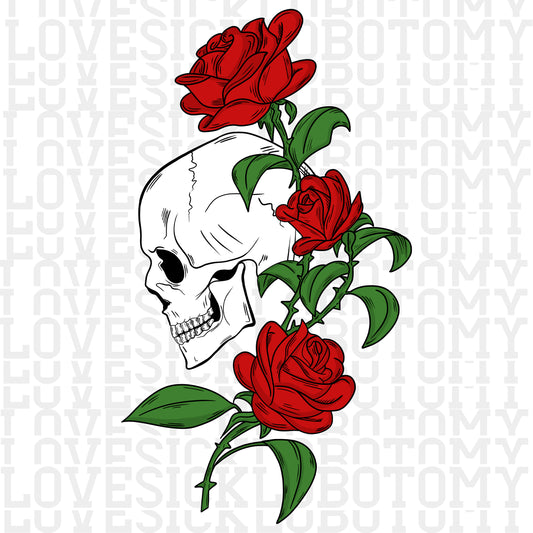 Skull w/Roses