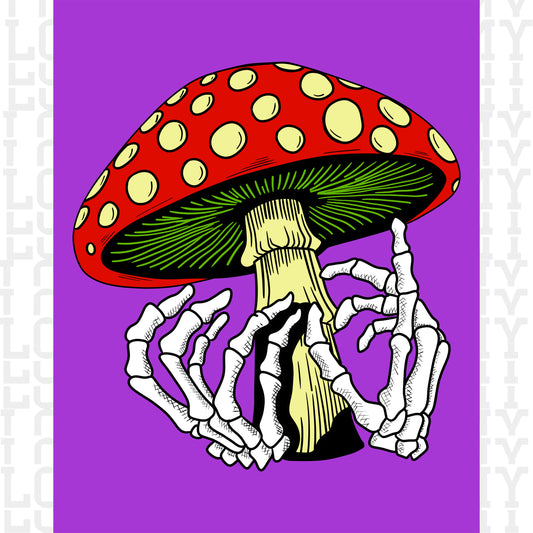 Skeleton Hands/Mushroom
