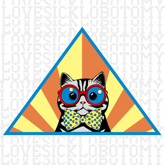 Retro Cat in Glasses