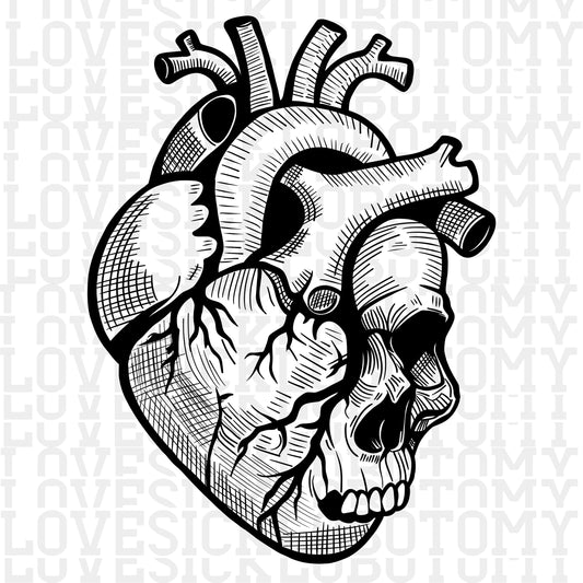 Human Heart & Skull Fusion